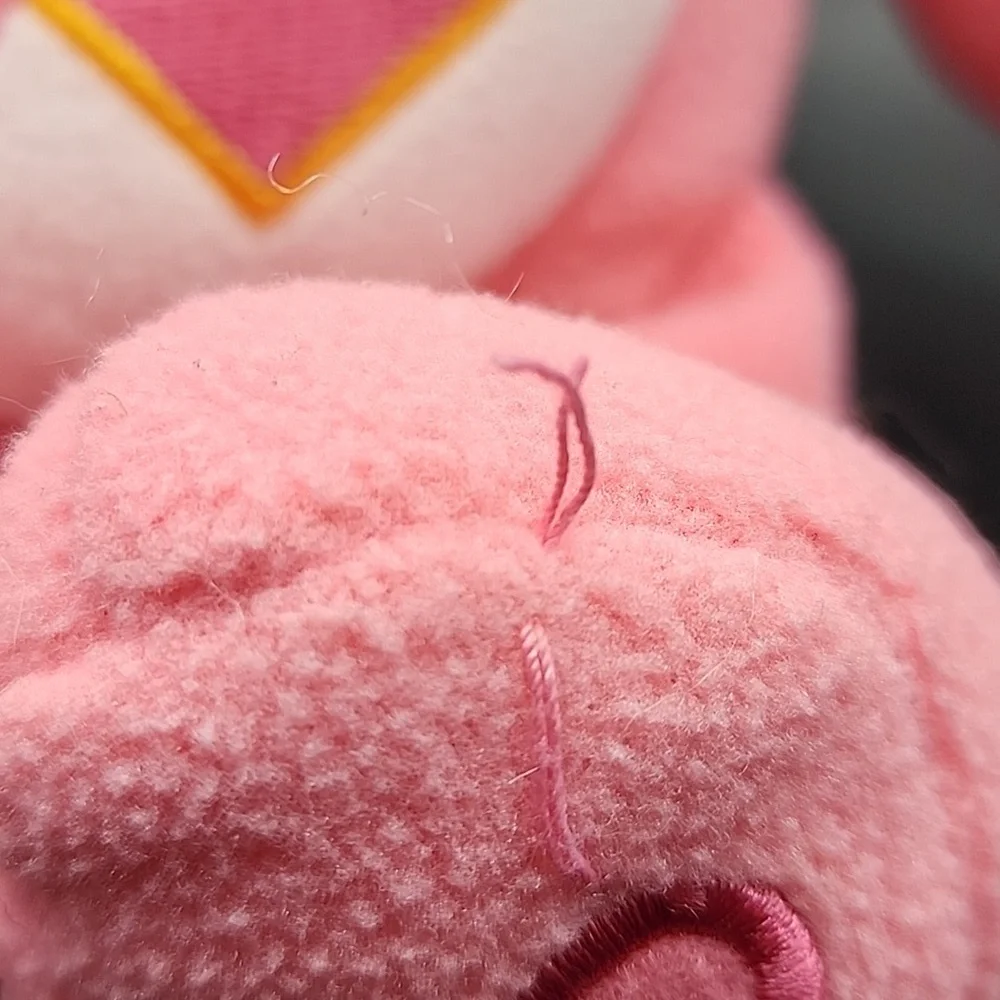 2002‎ Care Bear Pink Plush Bear Toy
